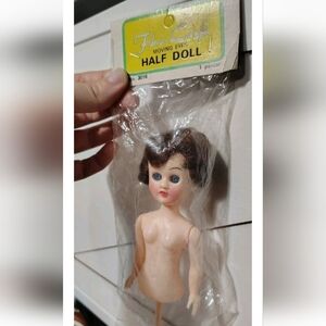 Vintage Half Doll with Moving Eyes